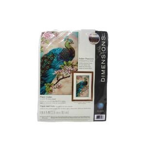Dimensions Counted Cross Stitch Kit‎ Indian Peacock 70-35293 NEW Sealed 9"x 15"